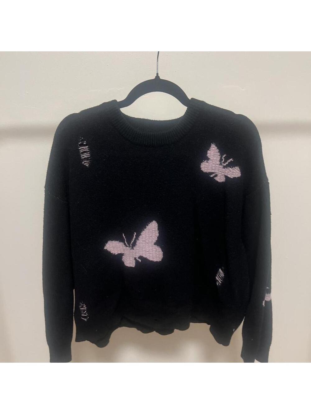 Cider Women's Black and Multi Jumper